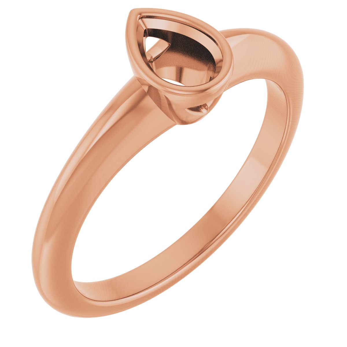 Bezel-Set Solitaire Engagement Ring