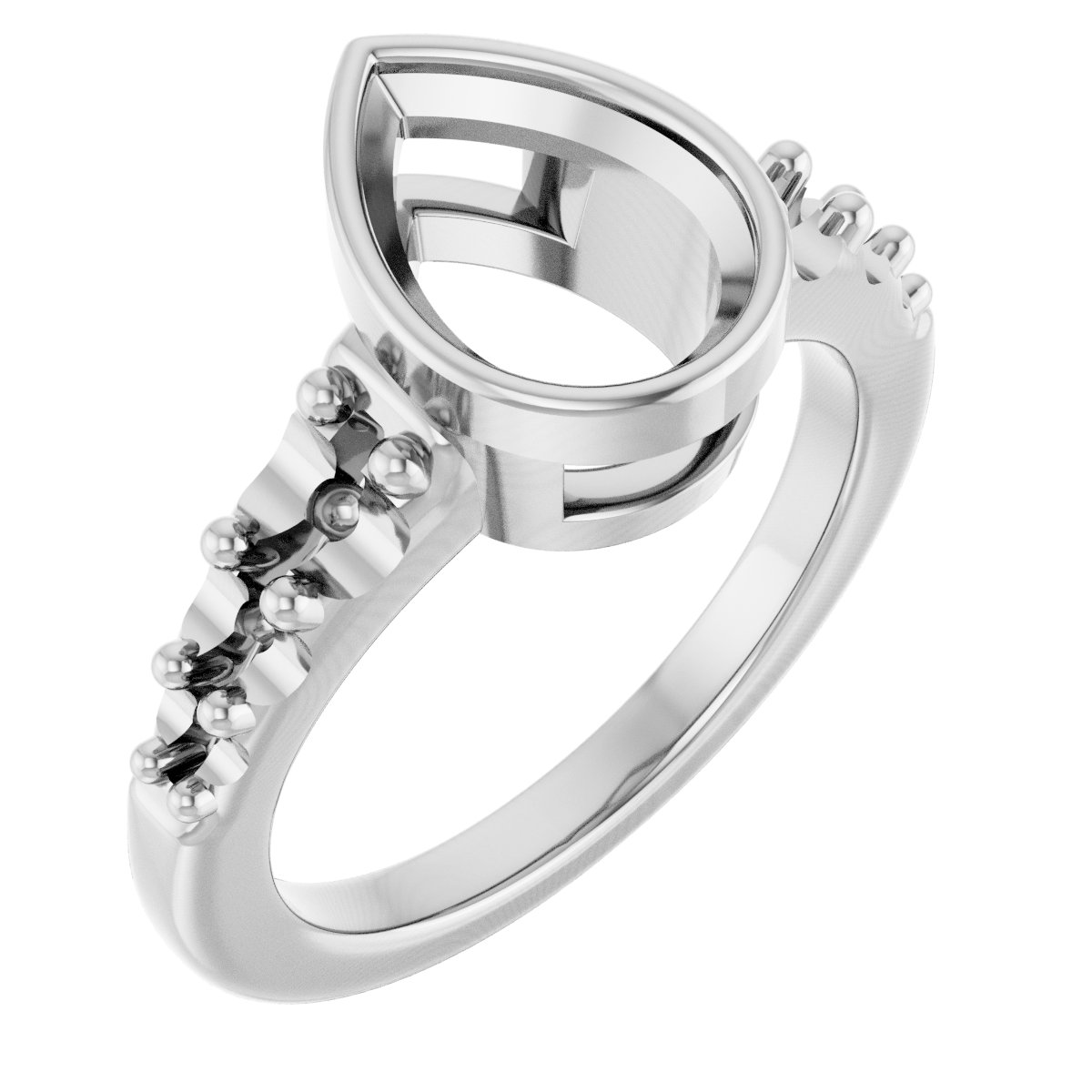 Bezel-Set Solitaire Engagement Ring