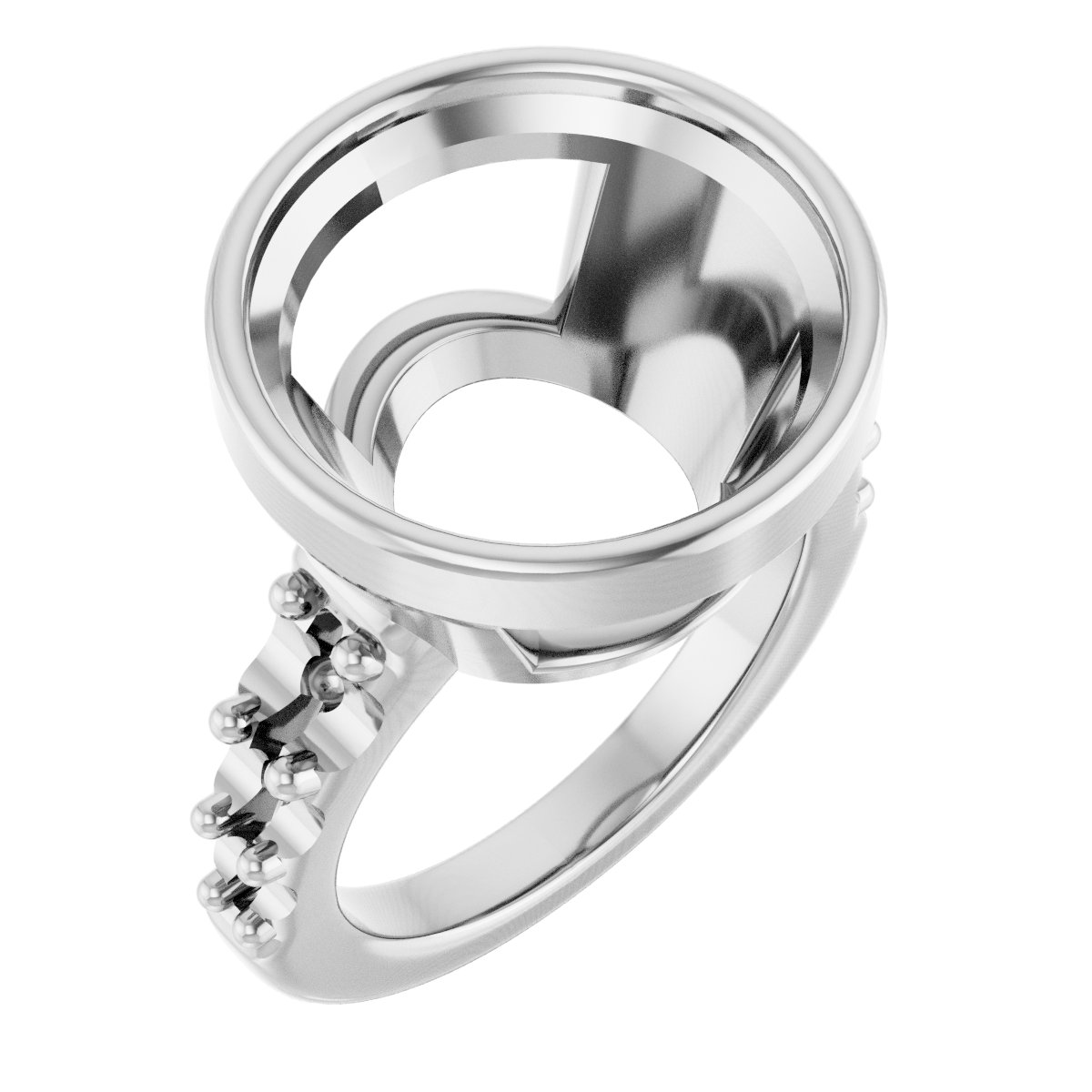 Bezel-Set Solitaire Engagement Ring