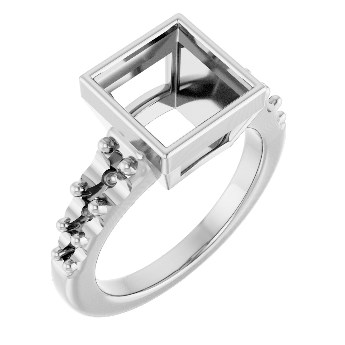 Bezel-Set Solitaire Engagement Ring