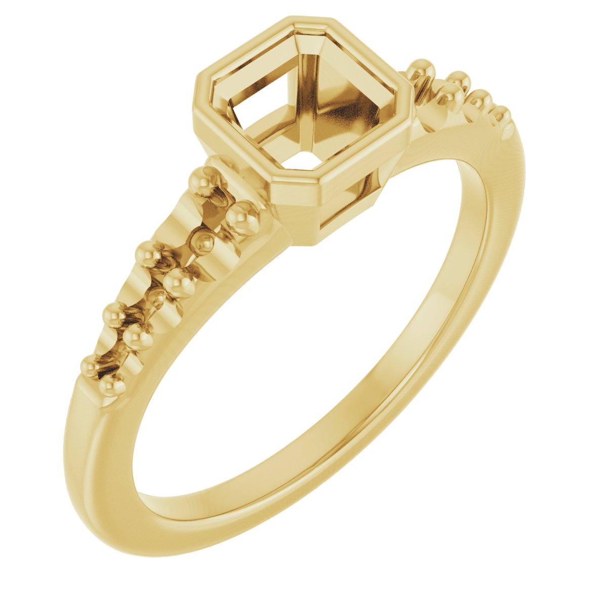 Bezel-Set Solitaire Engagement Ring