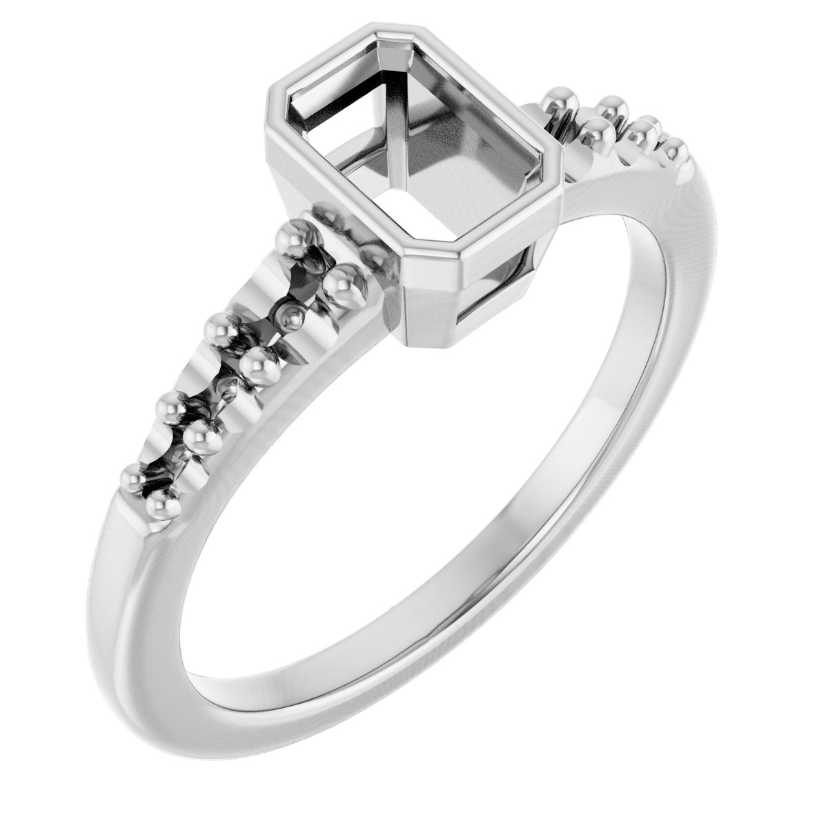 Bezel-Set Solitaire Engagement Ring