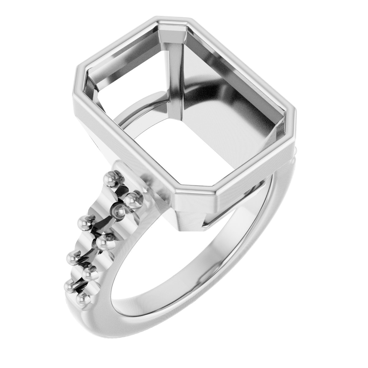 Bezel-Set Solitaire Engagement Ring