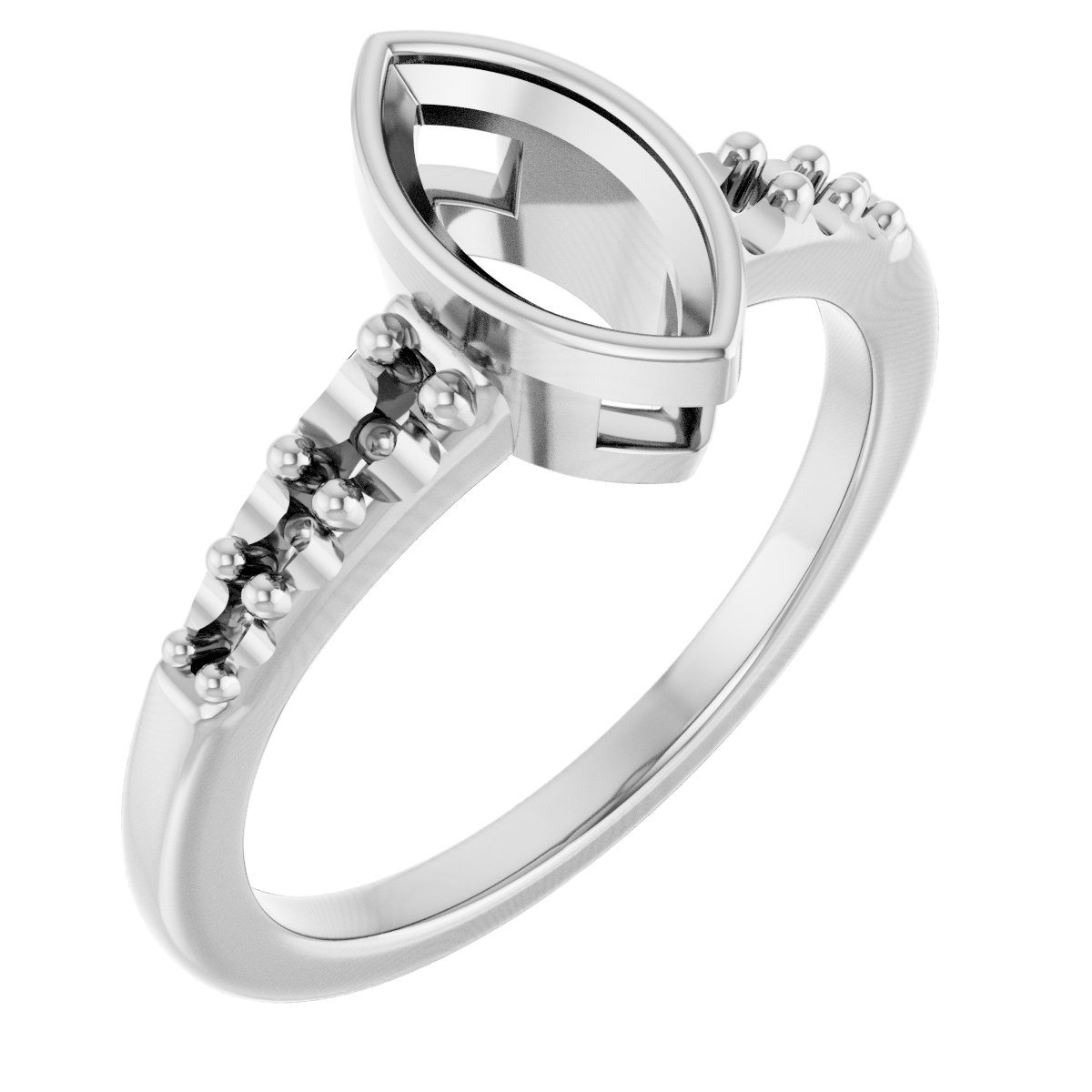 Bezel-Set Solitaire Engagement Ring