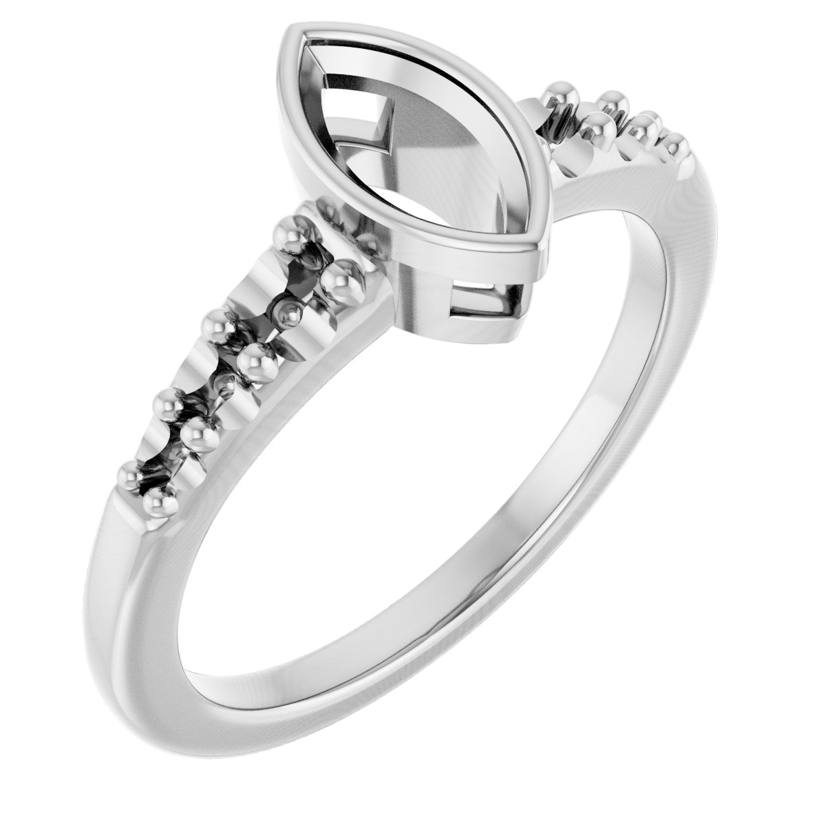 Bezel-Set Solitaire Engagement Ring