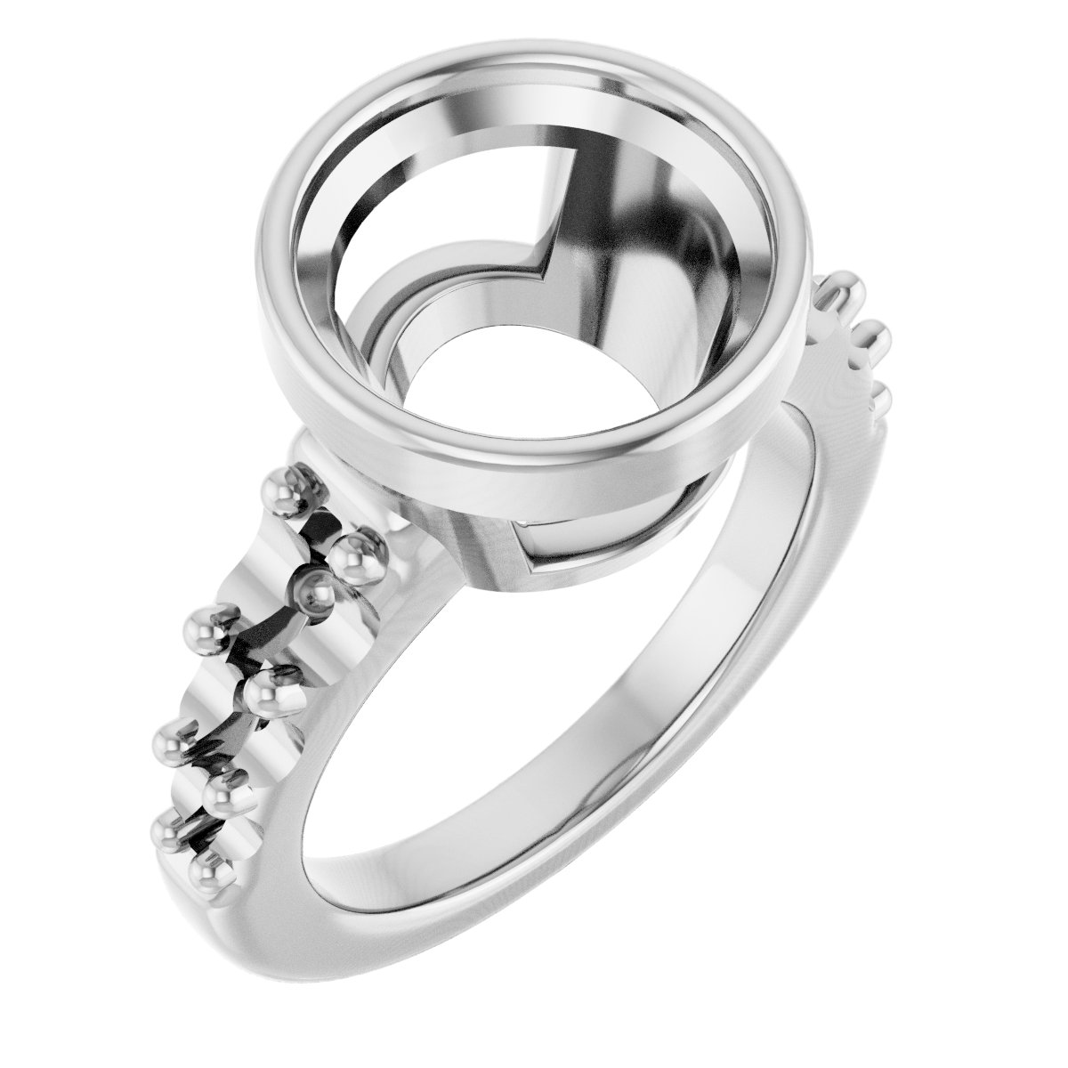 Bezel-Set Solitaire Engagement Ring