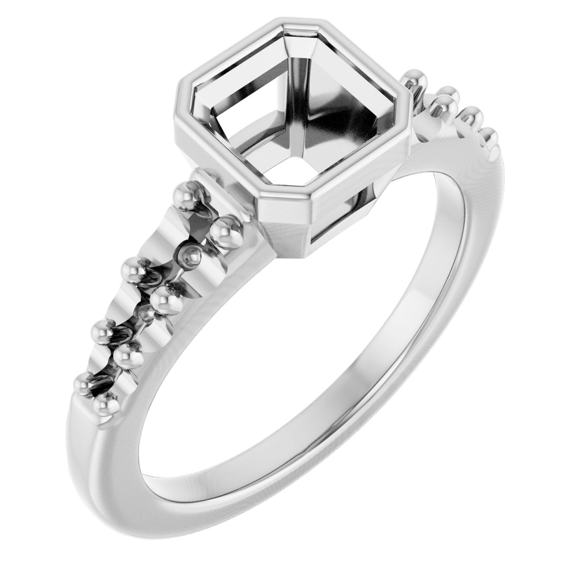 Bezel-Set Solitaire Engagement Ring