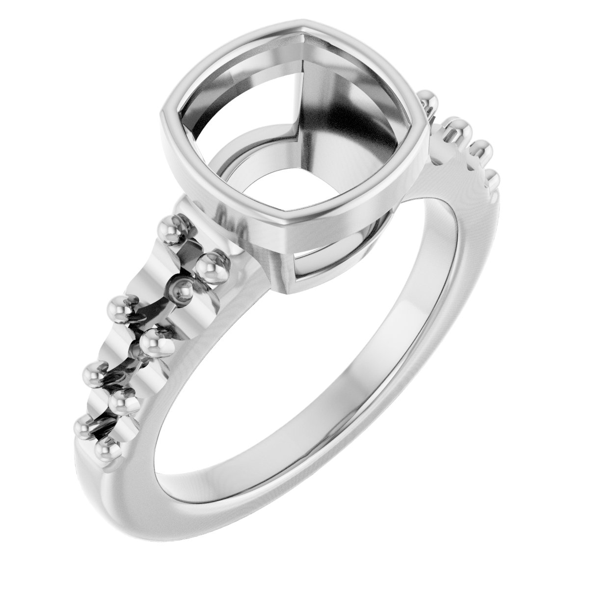 Bezel-Set Solitaire Engagement Ring