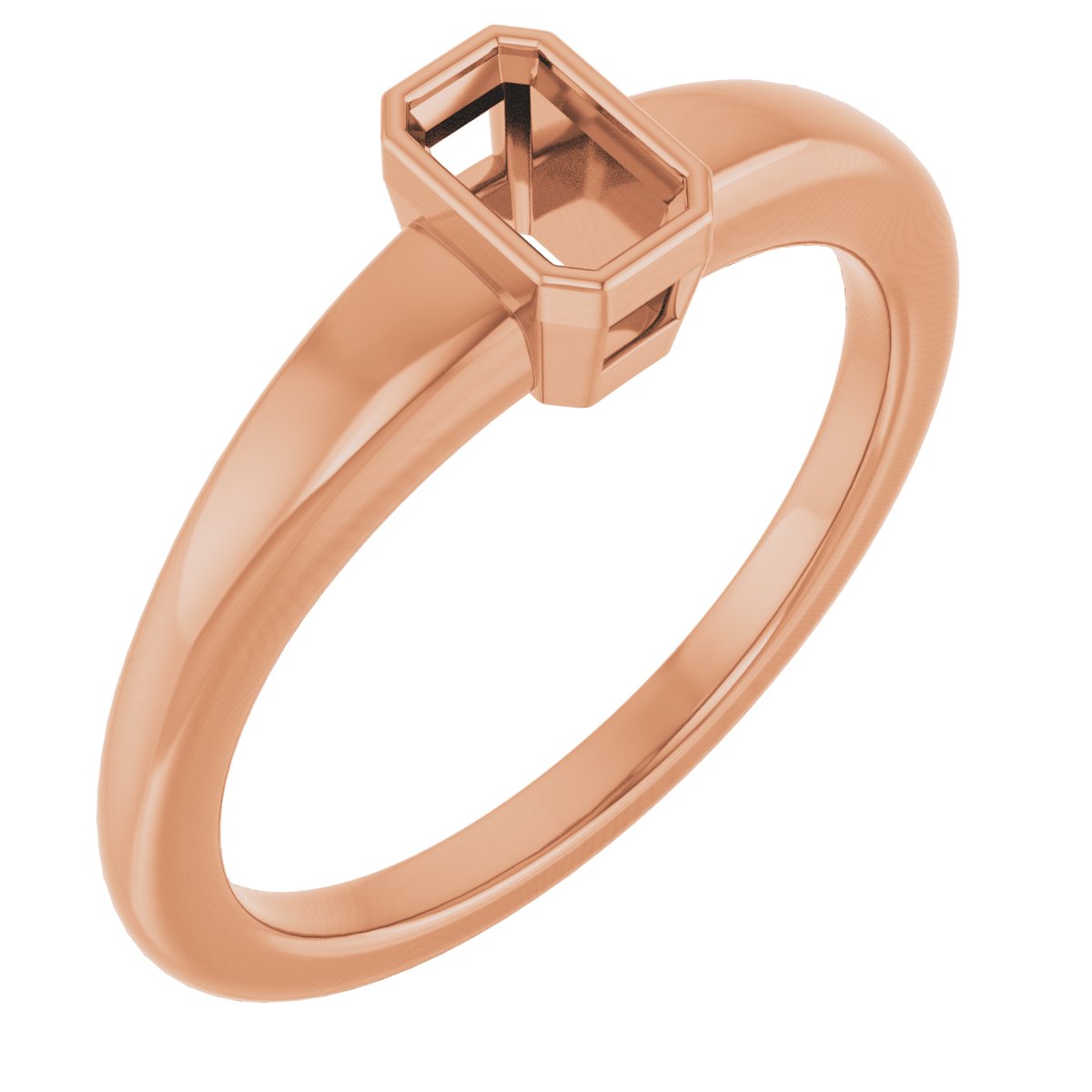 Bezel-Set Solitaire Engagement Ring