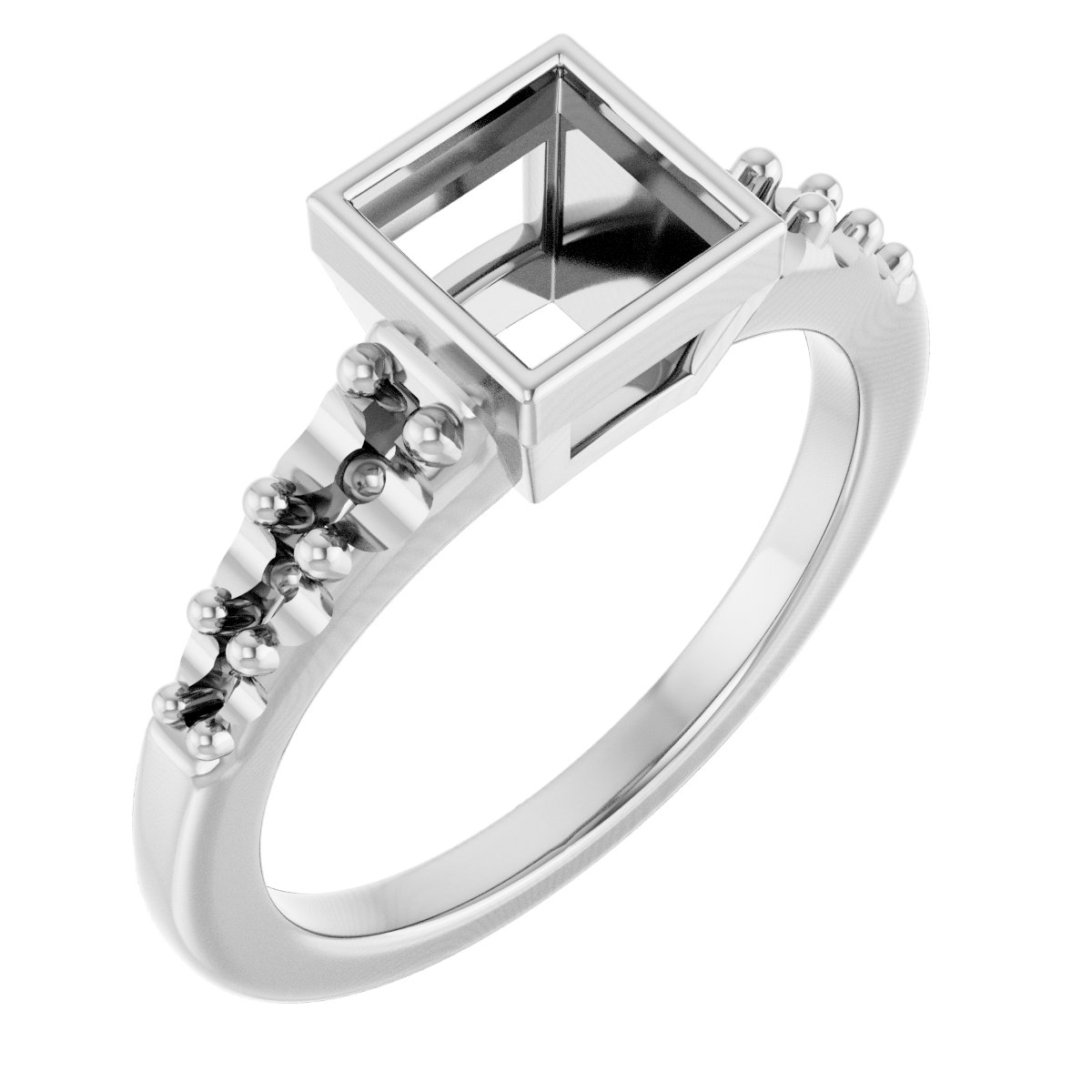 Bezel-Set Solitaire Engagement Ring