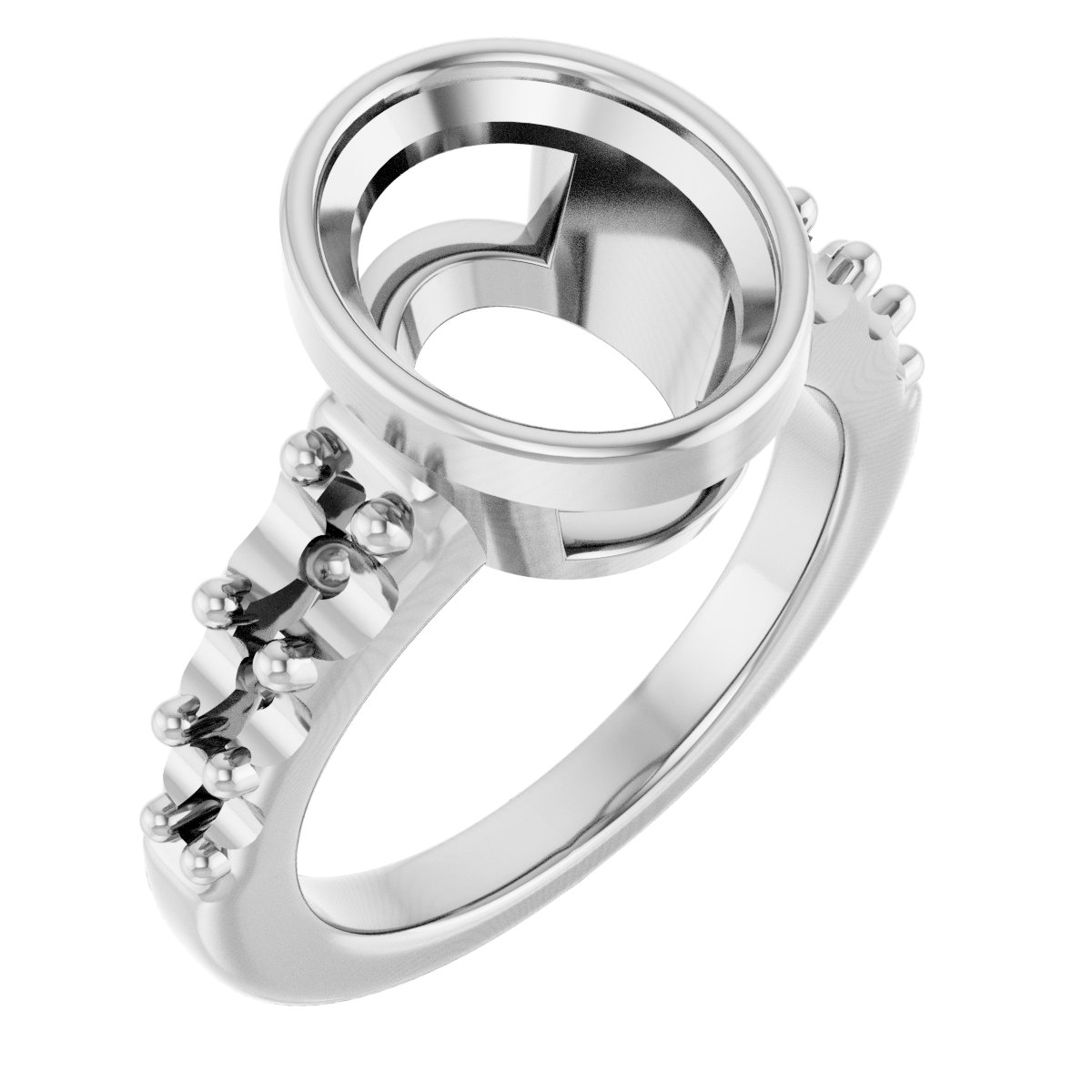 Bezel-Set Solitaire Engagement Ring