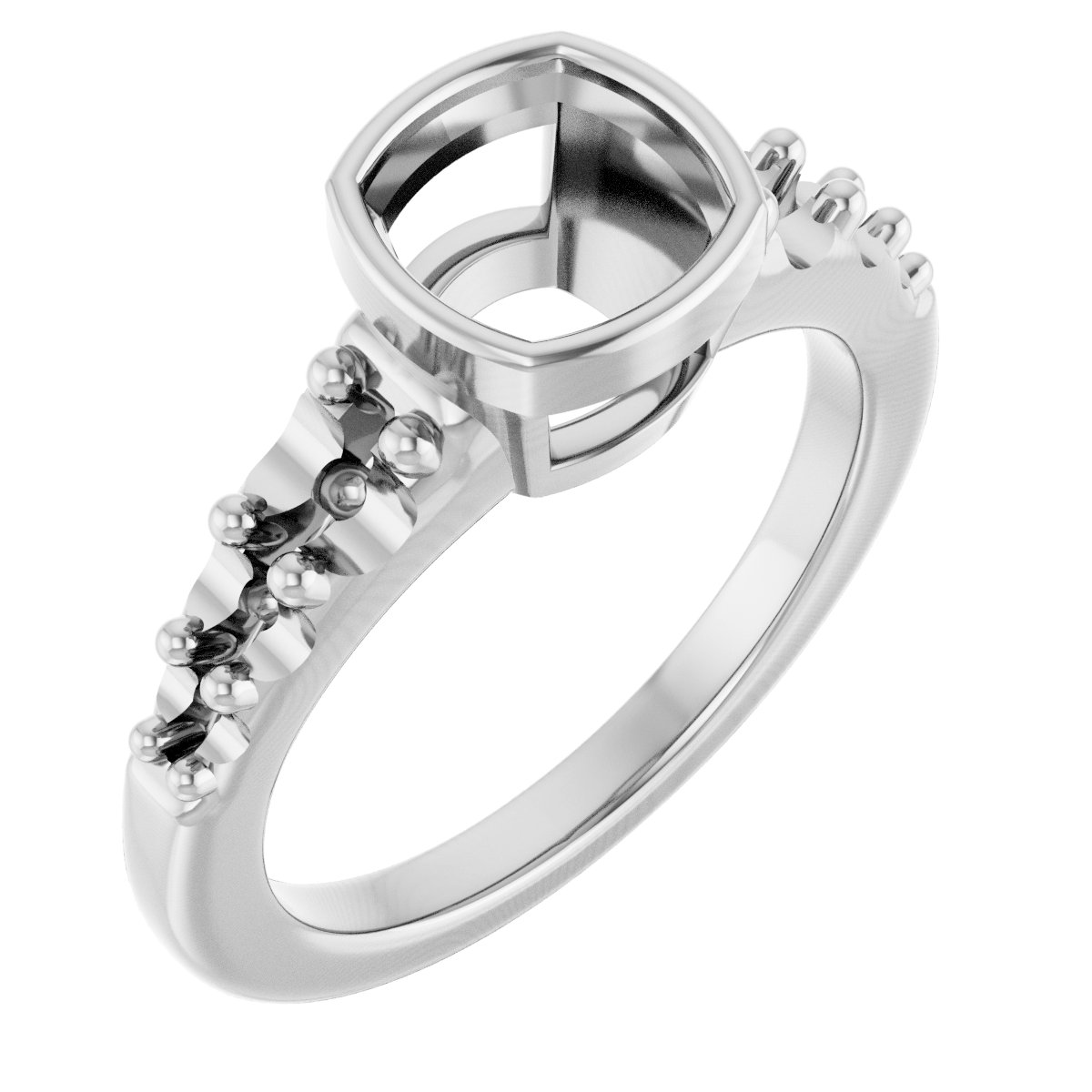 Bezel-Set Solitaire Engagement Ring