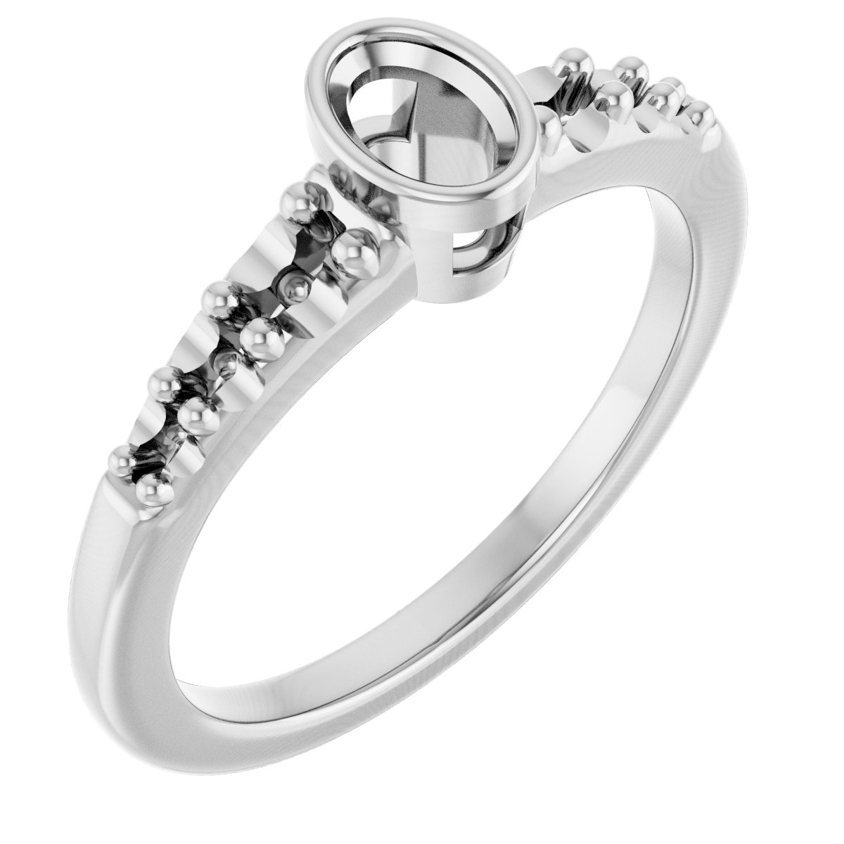 Bezel-Set Solitaire Engagement Ring