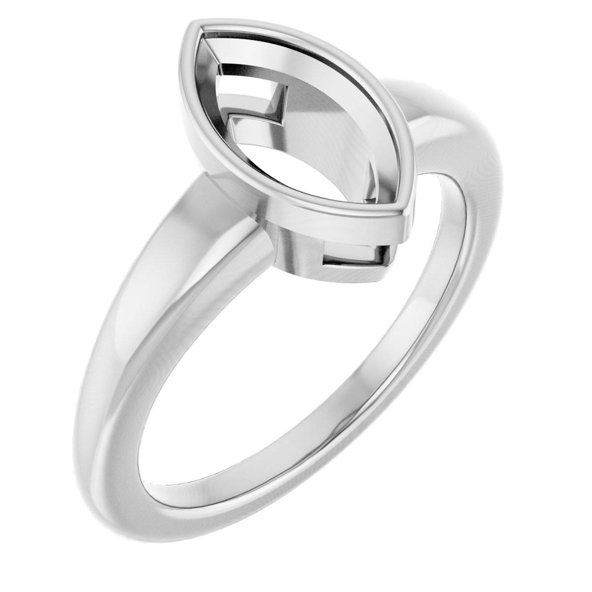 Bezel-Set Solitaire Engagement Ring