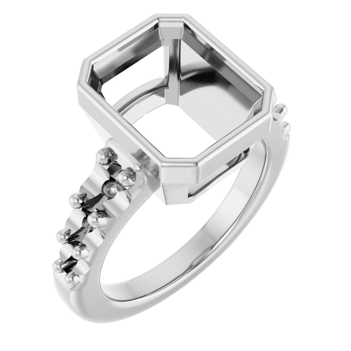 Bezel-Set Solitaire Engagement Ring
