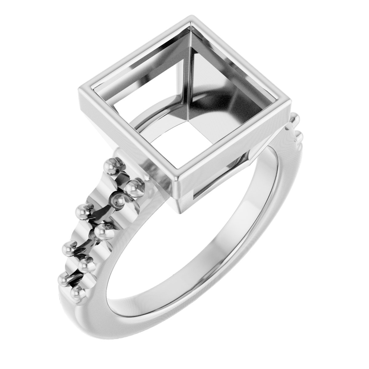 Bezel-Set Solitaire Engagement Ring