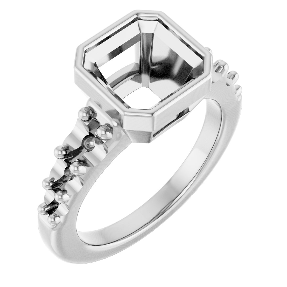 Bezel-Set Solitaire Engagement Ring