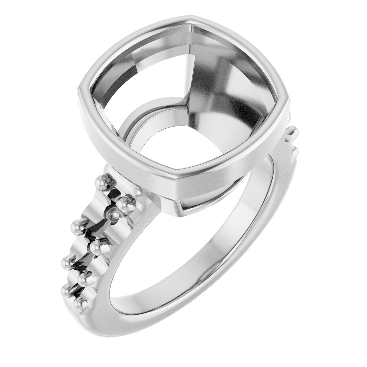 Bezel-Set Solitaire Engagement Ring