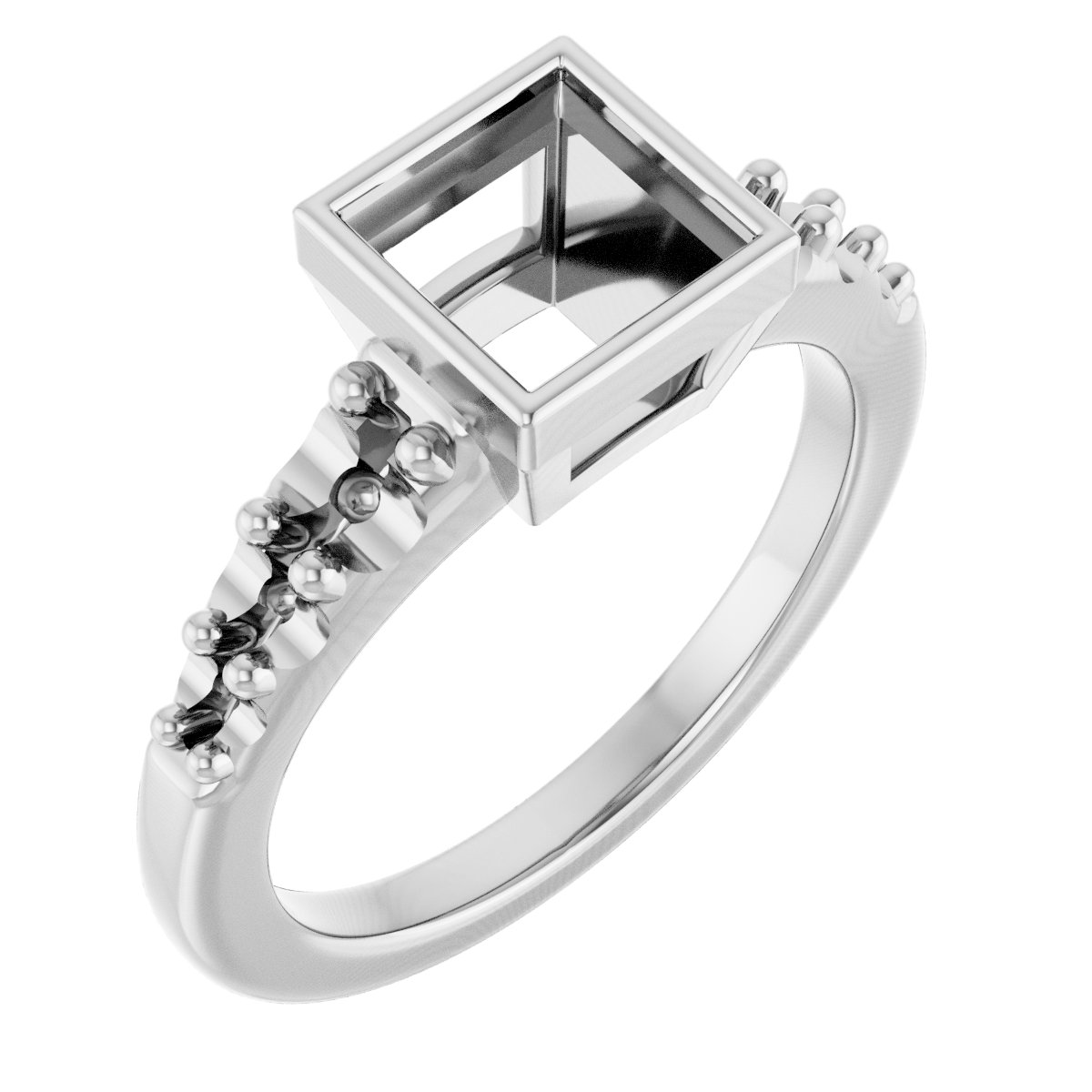 Bezel-Set Solitaire Engagement Ring