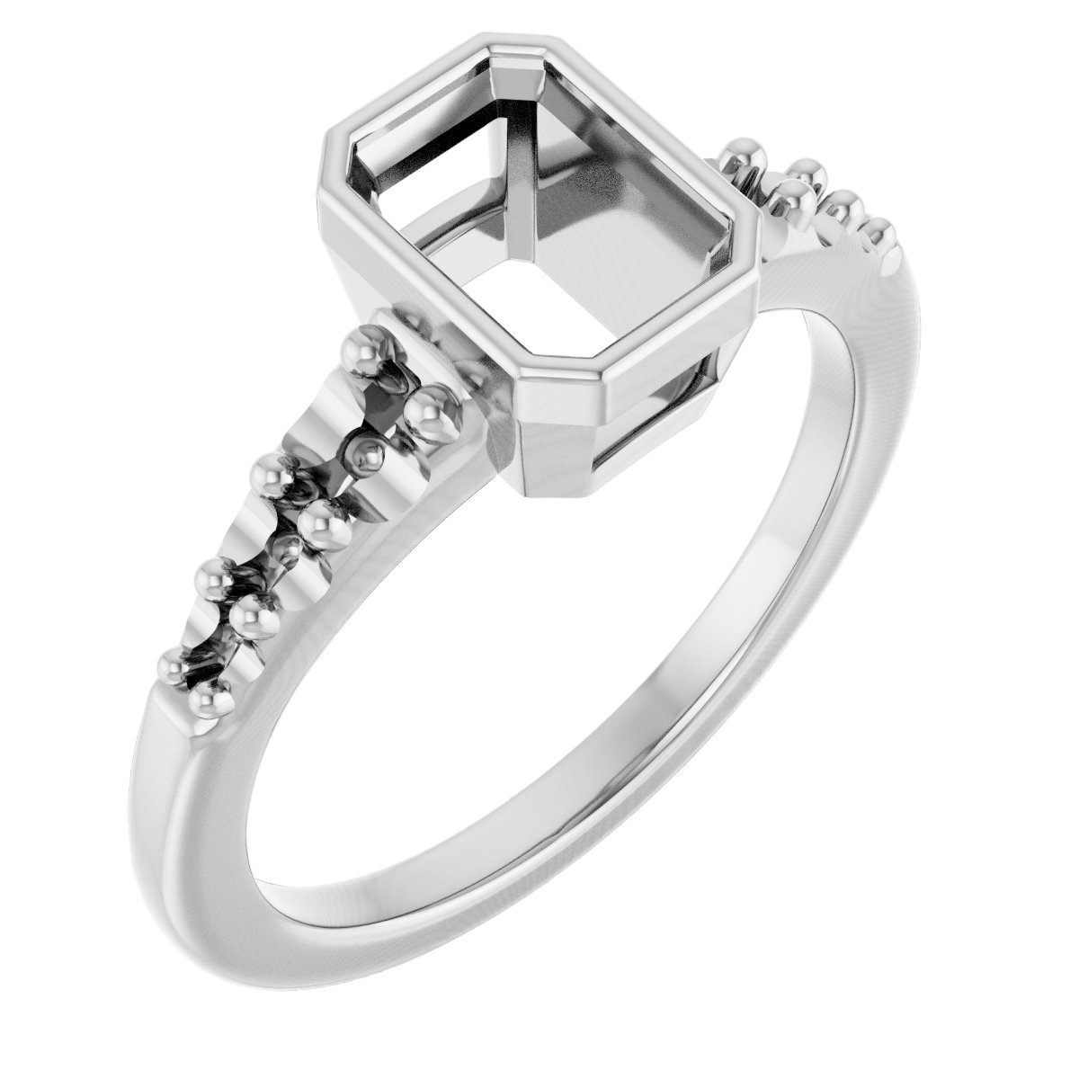 Bezel-Set Solitaire Engagement Ring