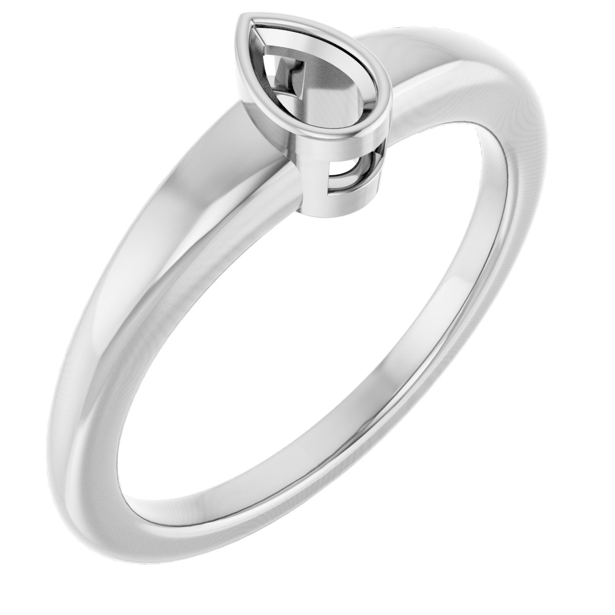 Bezel-Set Solitaire Engagement Ring