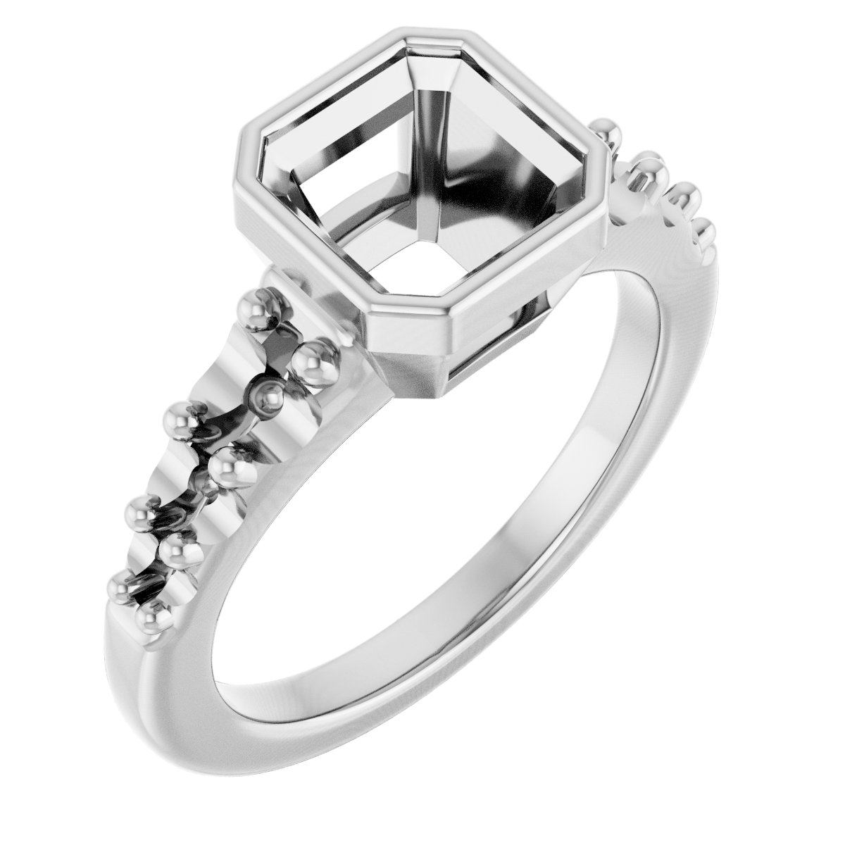 Bezel-Set Solitaire Engagement Ring