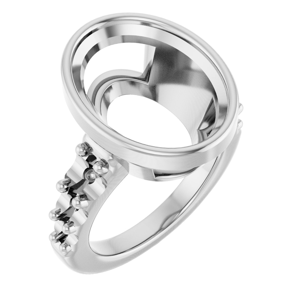 Bezel-Set Solitaire Engagement Ring