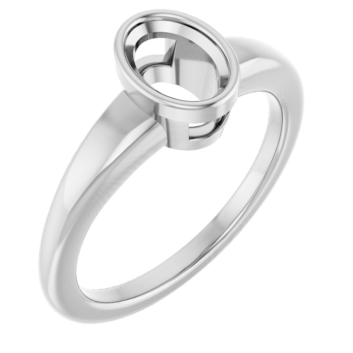 Bezel-Set Solitaire Engagement Ring