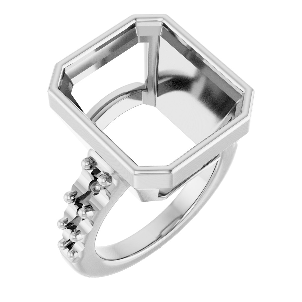 Bezel-Set Solitaire Engagement Ring