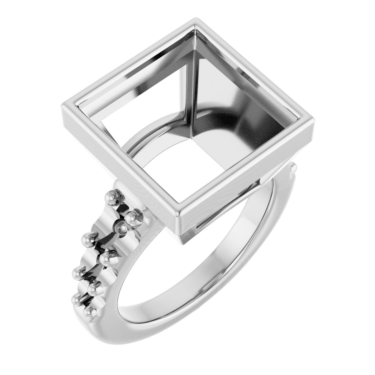Bezel-Set Solitaire Engagement Ring