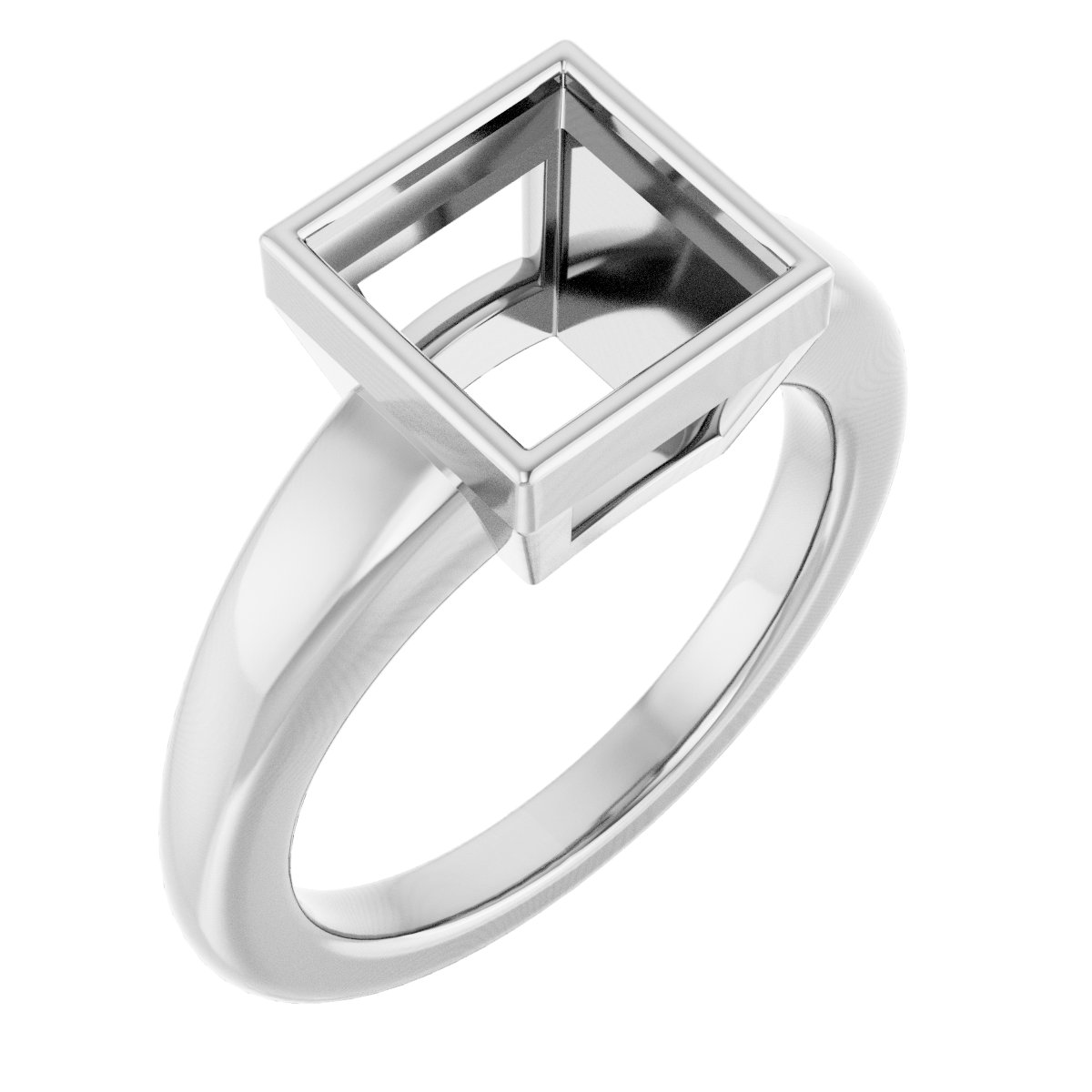 Bezel-Set Solitaire Engagement Ring