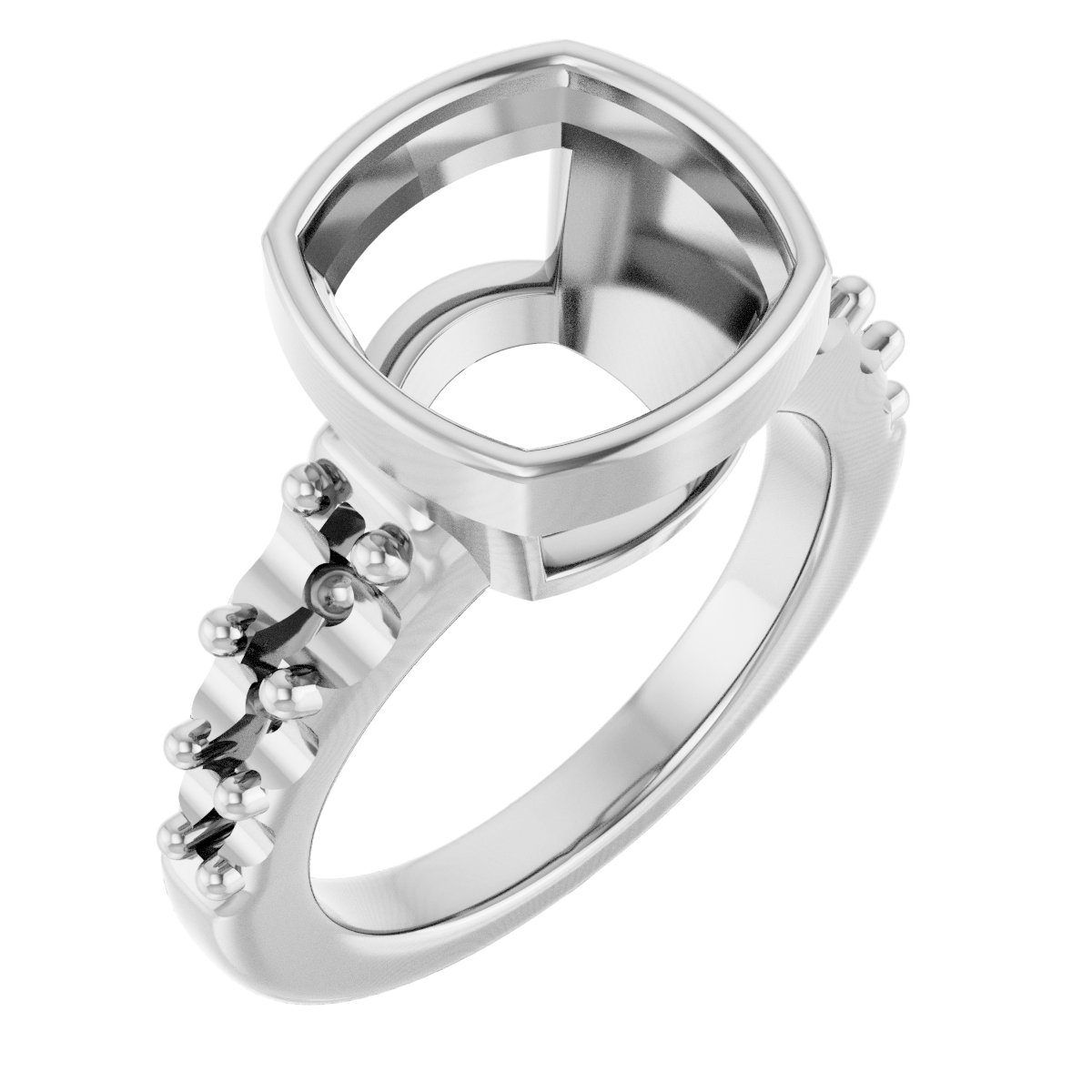 Bezel-Set Solitaire Engagement Ring