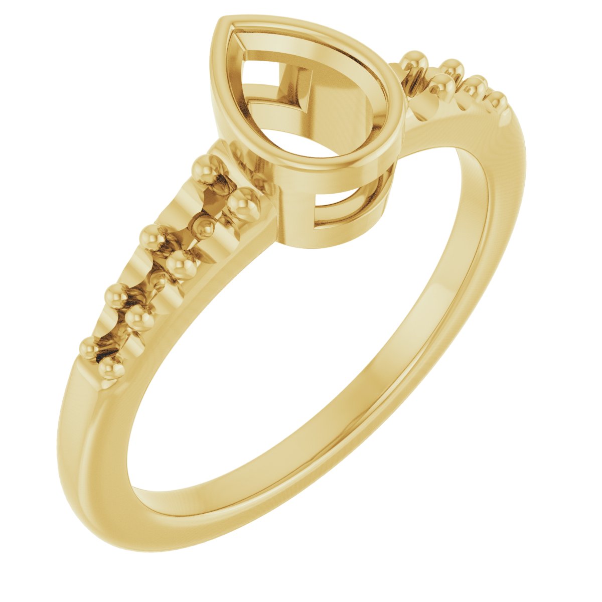 Bezel-Set Solitaire Engagement Ring