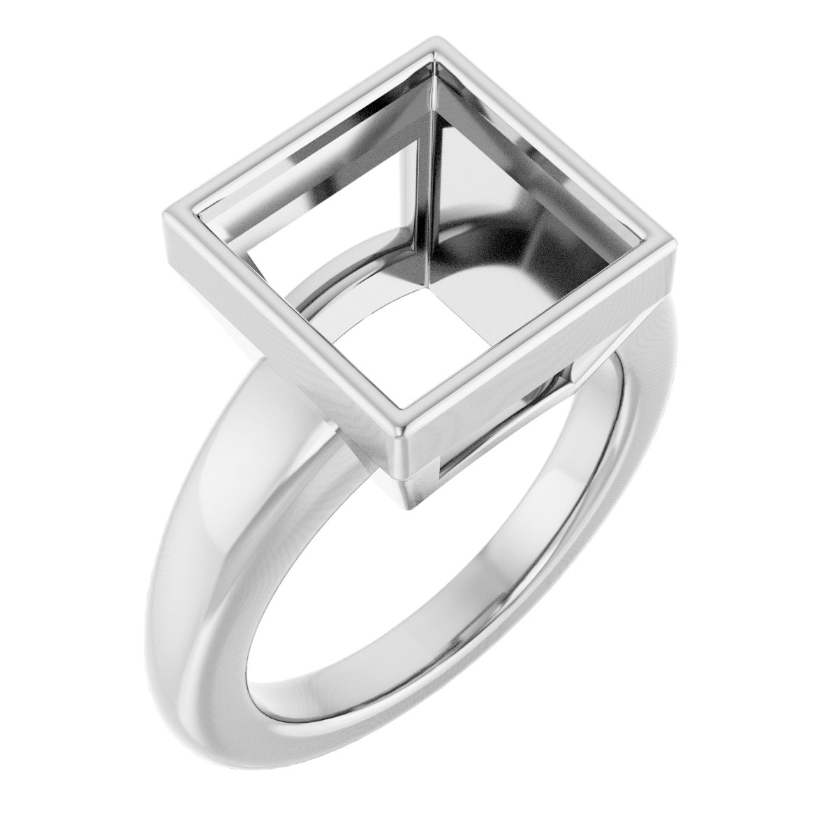 Bezel-Set Solitaire Engagement Ring