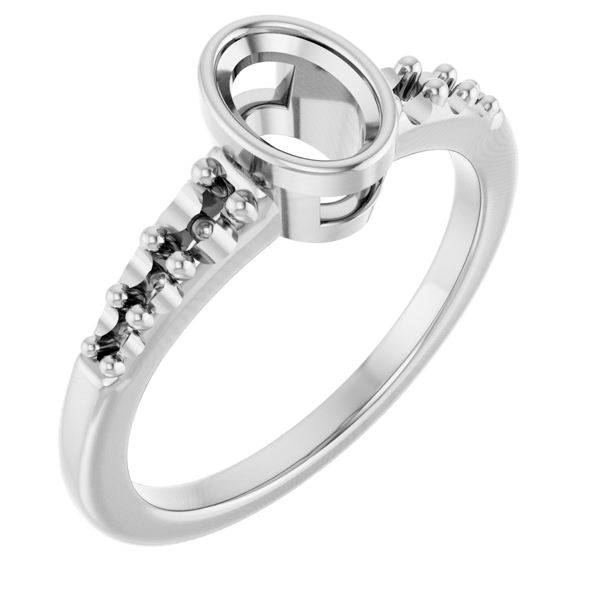 Bezel-Set Solitaire Engagement Ring