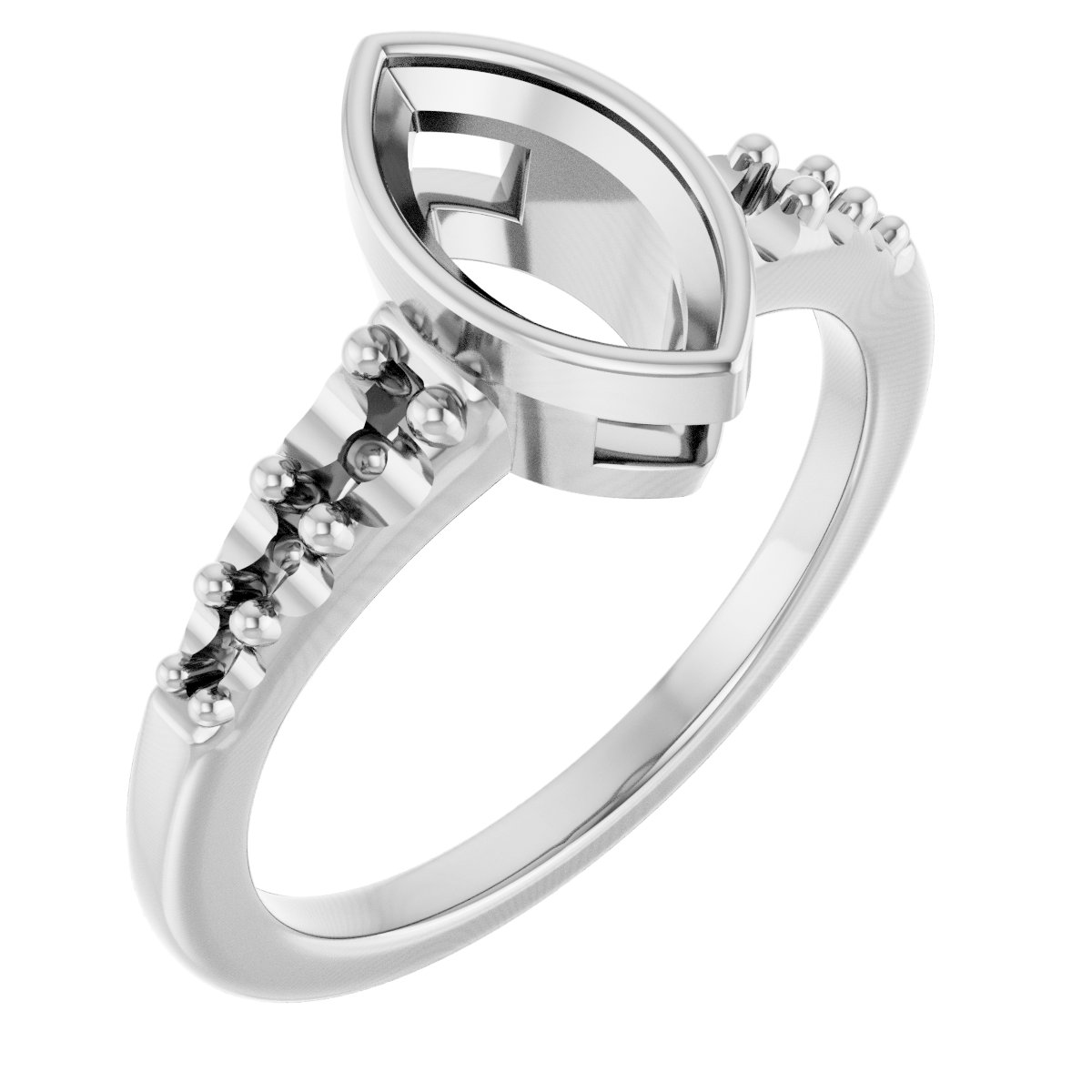 Bezel-Set Solitaire Engagement Ring