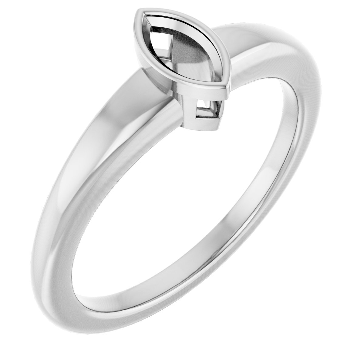 Bezel-Set Solitaire Engagement Ring