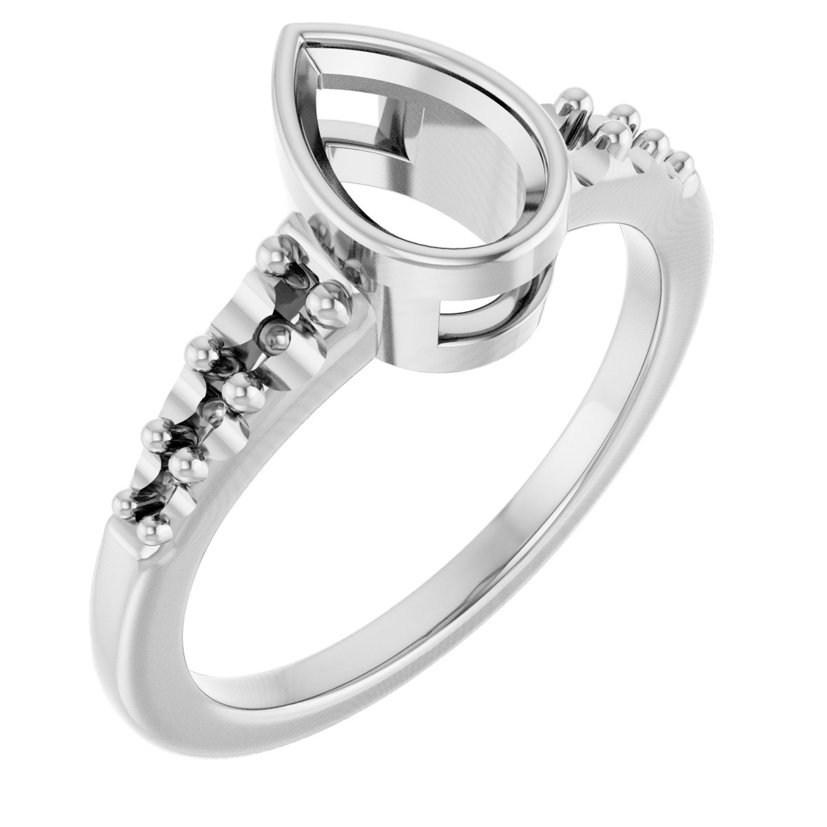 Bezel-Set Solitaire Engagement Ring