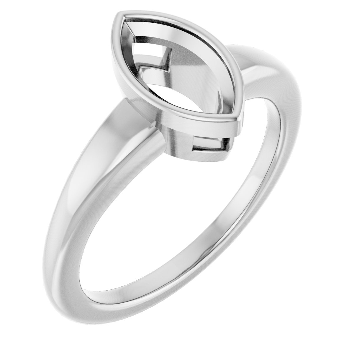 Bezel-Set Solitaire Engagement Ring