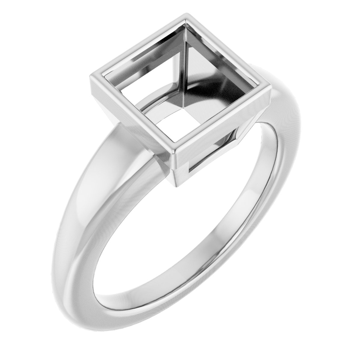 Bezel-Set Solitaire Engagement Ring