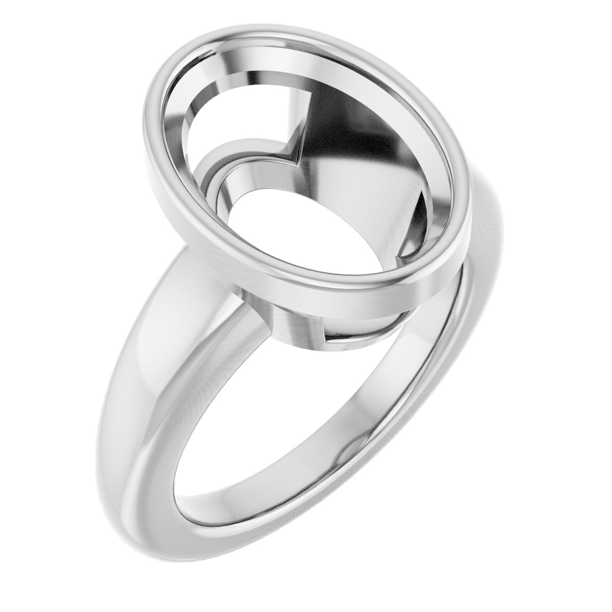 Bezel-Set Solitaire Engagement Ring