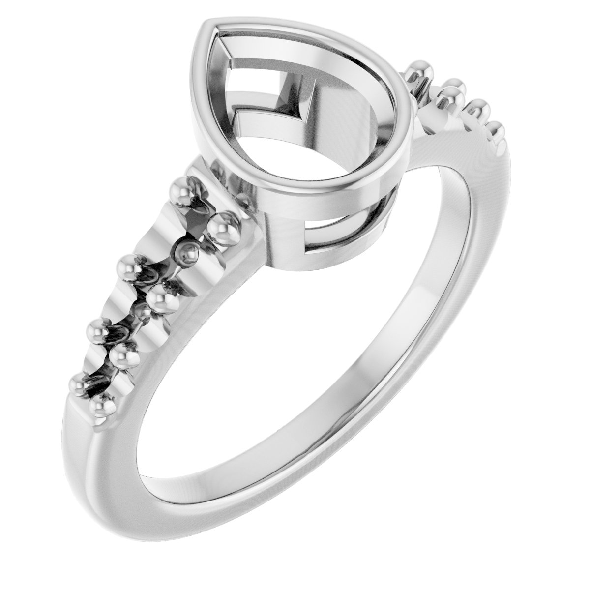 Bezel-Set Solitaire Engagement Ring