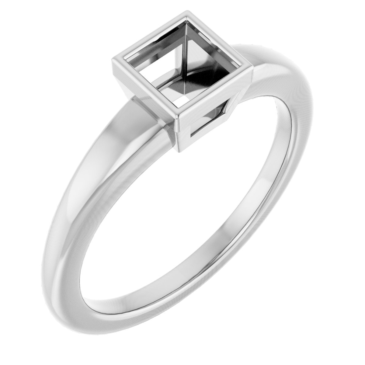 Bezel-Set Solitaire Engagement Ring