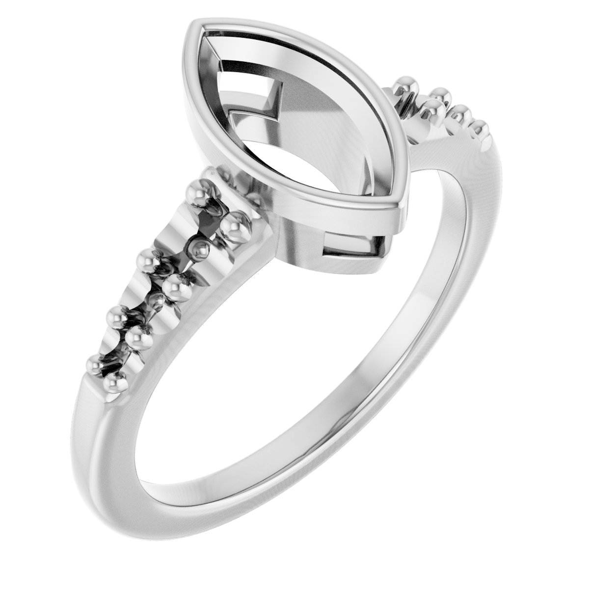Bezel-Set Solitaire Engagement Ring