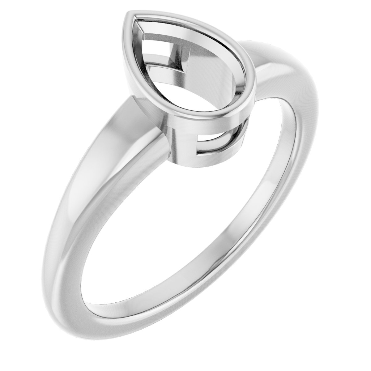 Bezel-Set Solitaire Engagement Ring