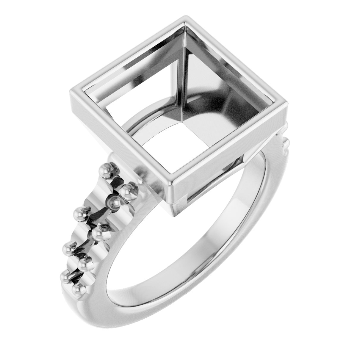 Bezel-Set Solitaire Engagement Ring