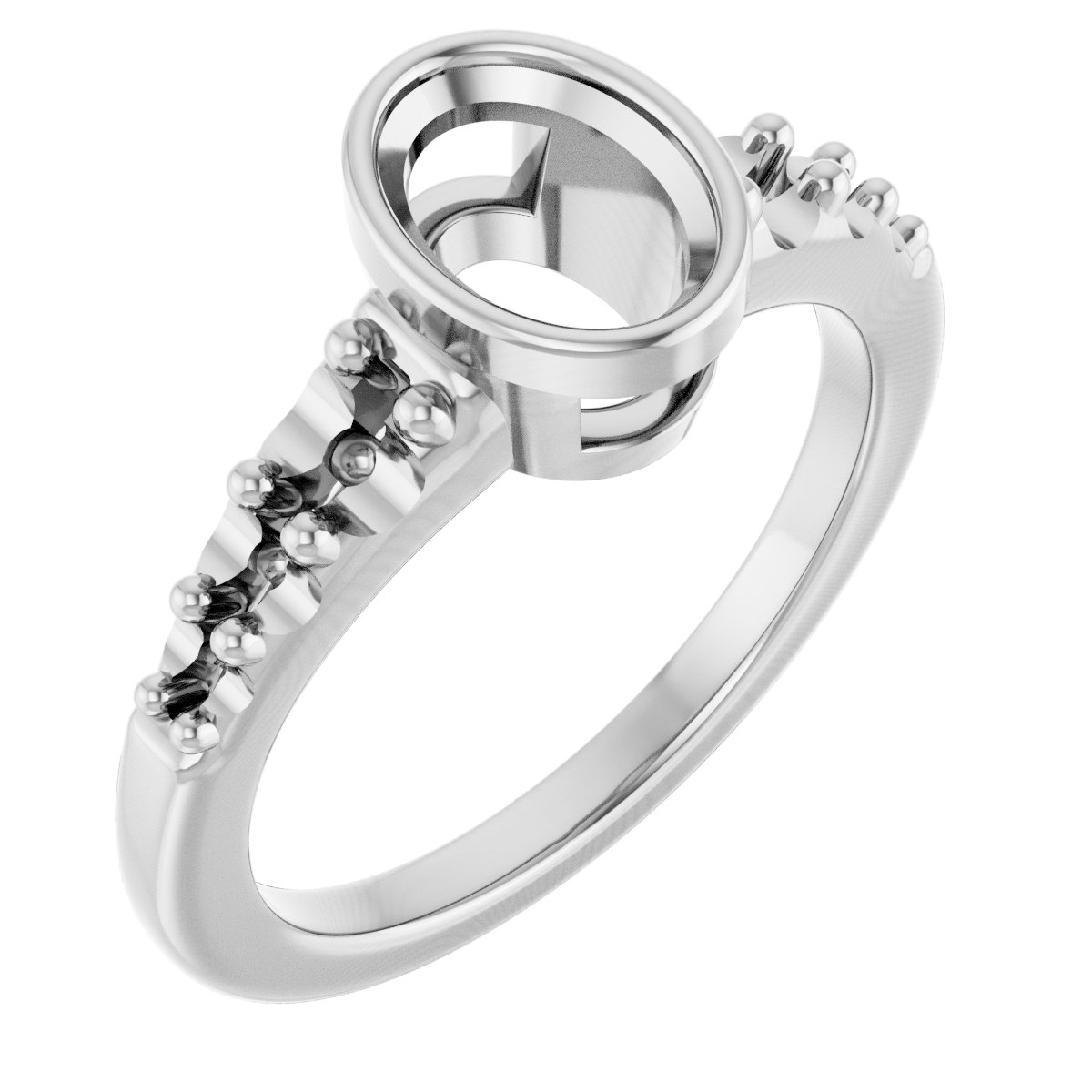 Bezel-Set Solitaire Engagement Ring