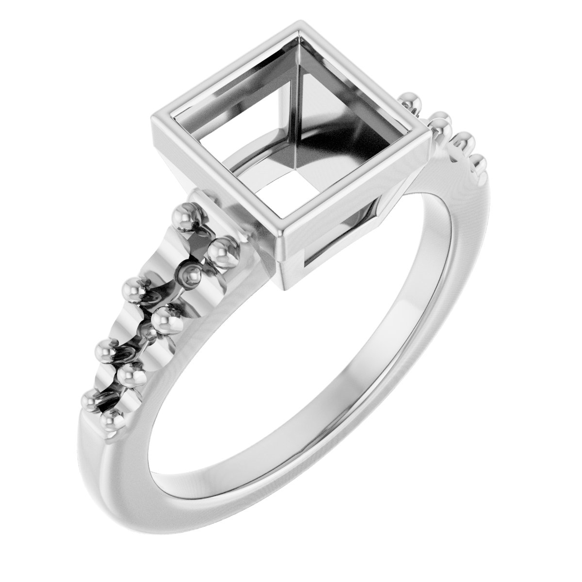 Bezel-Set Solitaire Engagement Ring