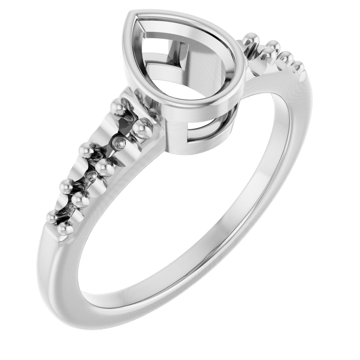 Bezel-Set Solitaire Engagement Ring