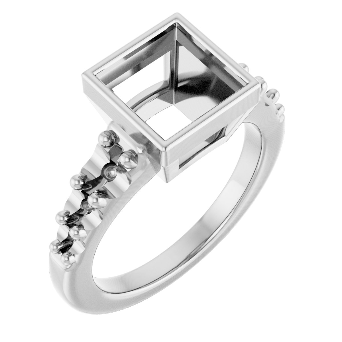 Bezel-Set Solitaire Engagement Ring
